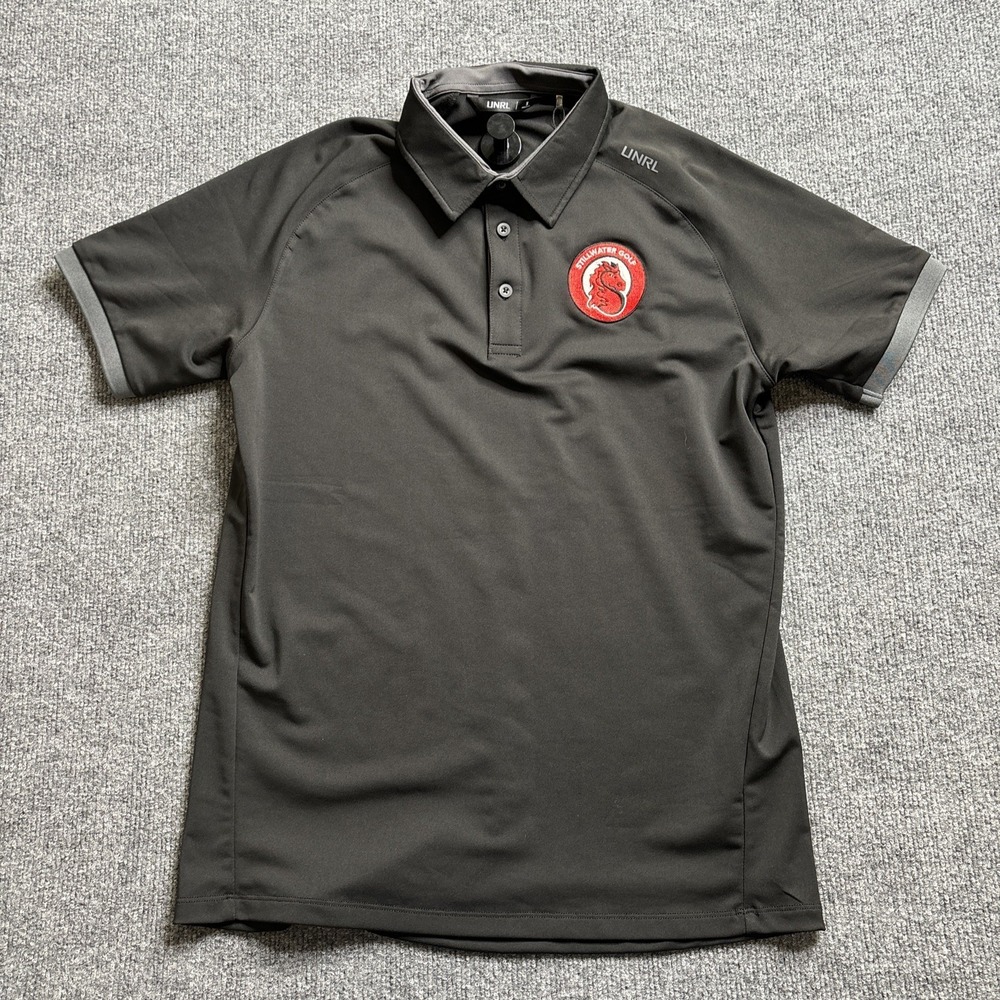 UNRL Golf Polo Men's Small Black Tradition New with Tags Polyester Spandex